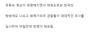 한국인 유튜버 라이더 휴대폰 강도질한 범인 체포