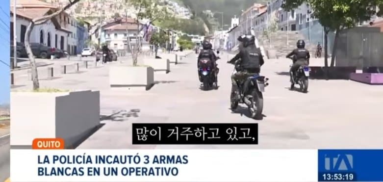 한국인 유튜버 라이더 휴대폰 강도질한 범인 체포