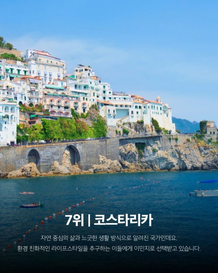 세계인이 선호하는 이민 국가 TOP 10